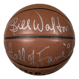 Bill Walton Signed & "Hall of Fame 93" Inscribed Wilson Basketball (JSA)